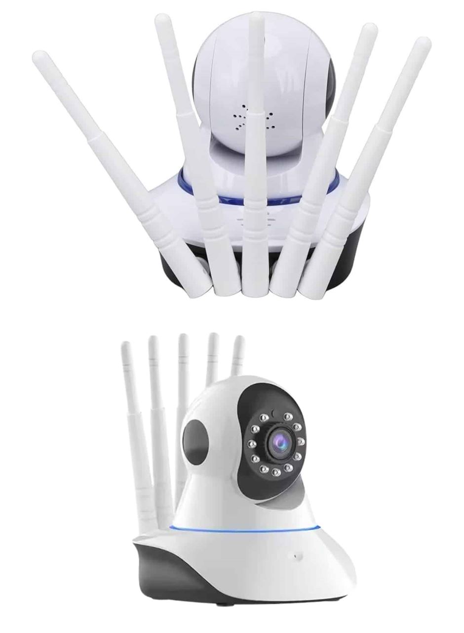 LED Aydınlatmalı 5 Antenli Motorlu 1080P Wifi Kamera Sensörlü