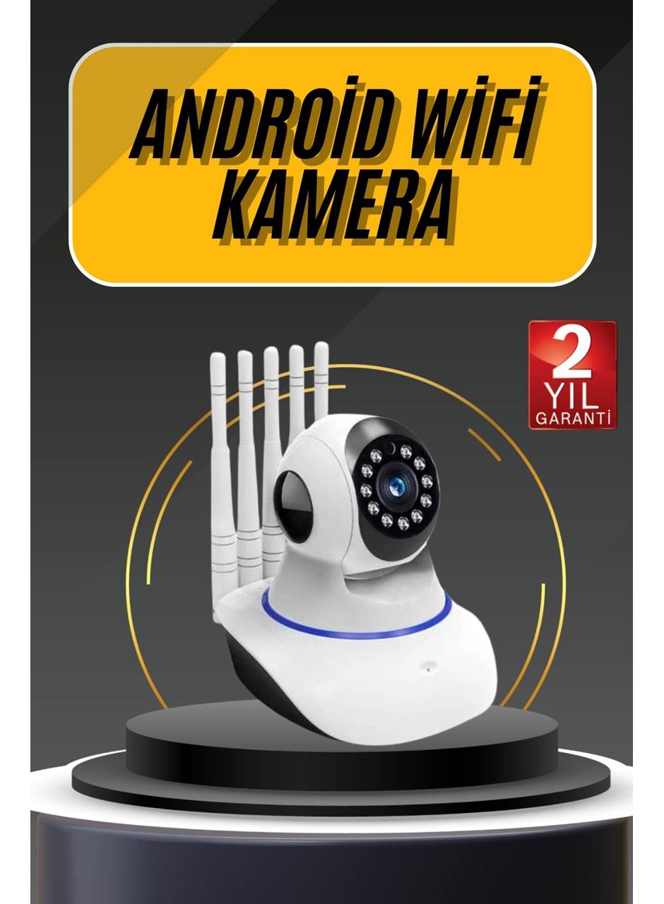 Akıllı Gece Görüşlü Sensörlü Wifi Kamera Telefondan Takip Edilebilir