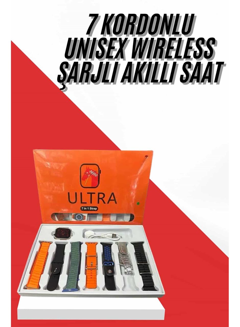 Unısex 7 Kordonlu Çok Fonksiyonlu Nabız Ölçer Uyku ve Sağlık Takibi