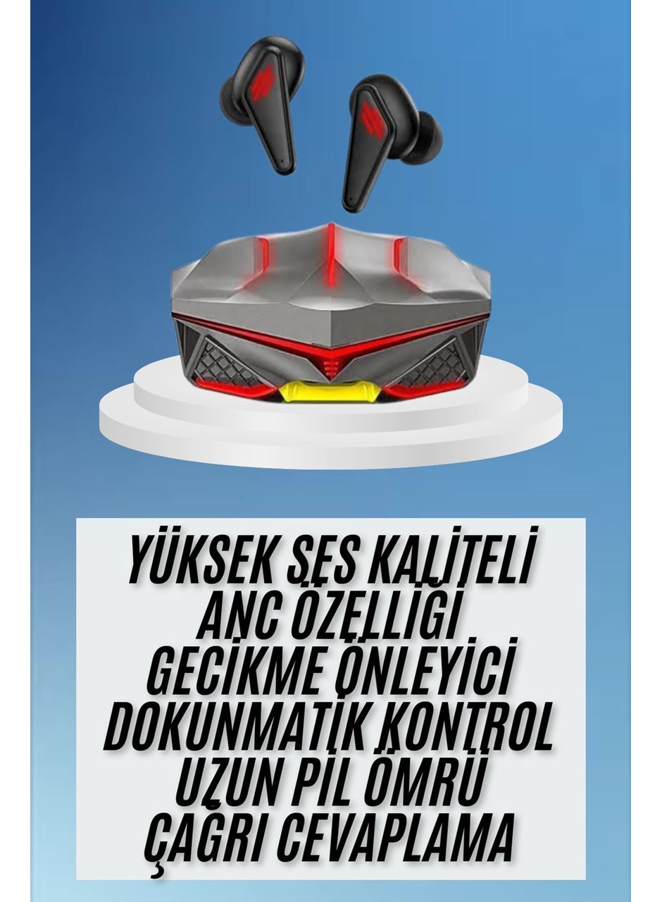 Dokunmatik Kontrol Tws Işıklı Kulakiçi Bluetooth Kulaklık Kablosuz Oyuncu Kulaklığı