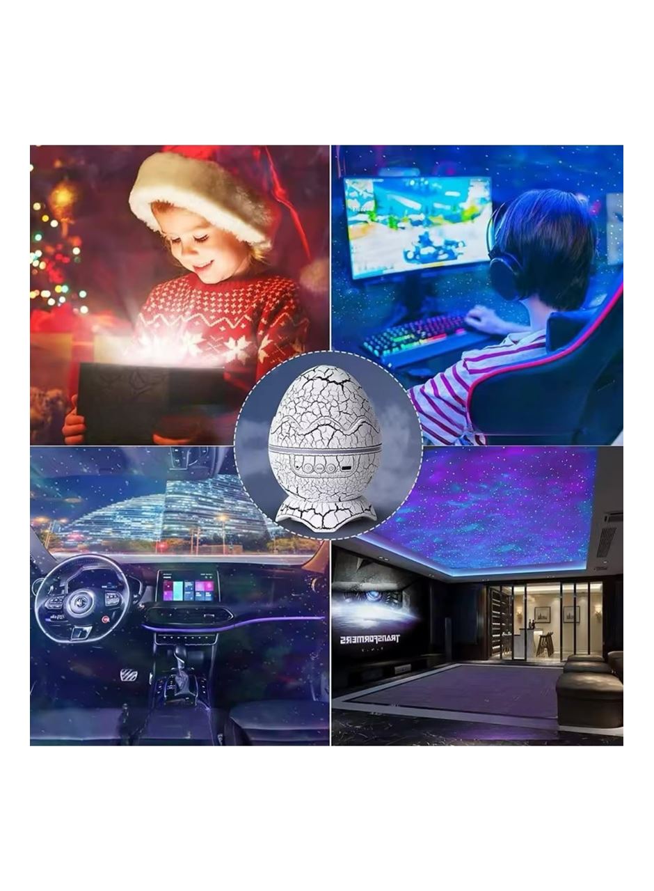 Bluetooth Hoparlör Dinozor Yumurtası Gece Masa Lambası Projektör