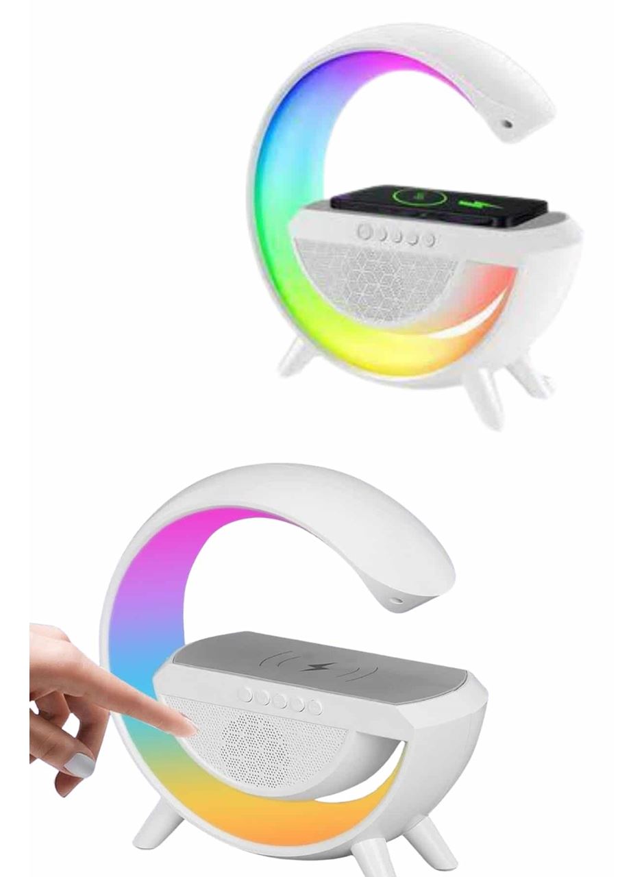 Yeni Nesil Bluetooth Hoparlör Speaker 5.0 Taşınabilir G Şeklinde Powerbankli