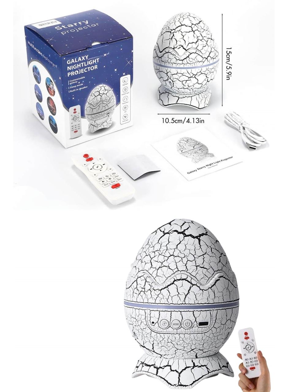 Bluetooth Hoparlör Dinozor Yumurtası Gece Masa Lambası Projektör