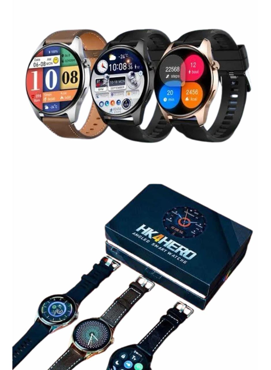 Yuvarlak Kasa 46mm Akıllı Saat Android Ve IOS Uyumlu Uyku ve Sağlık Takibi