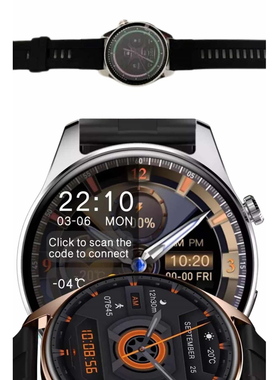 Yuvarlak Kasa 46mm Akıllı Saat Android Ve IOS Uyumlu Uyku ve Sağlık Takibi