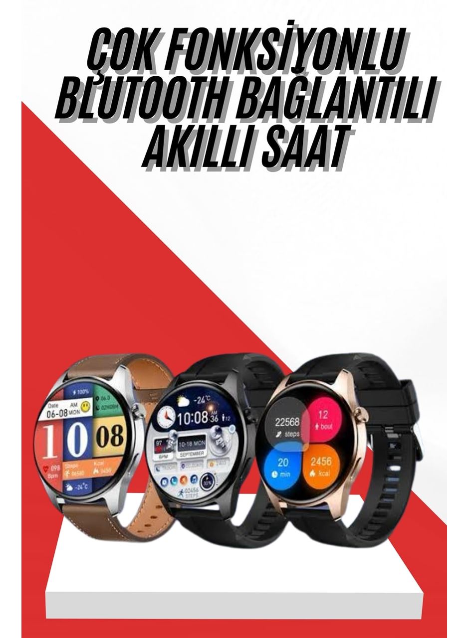 Akıllı Saat 1.5 Inç Amoled Ekran Çift Kordonlu GPS NFC Uyumlu