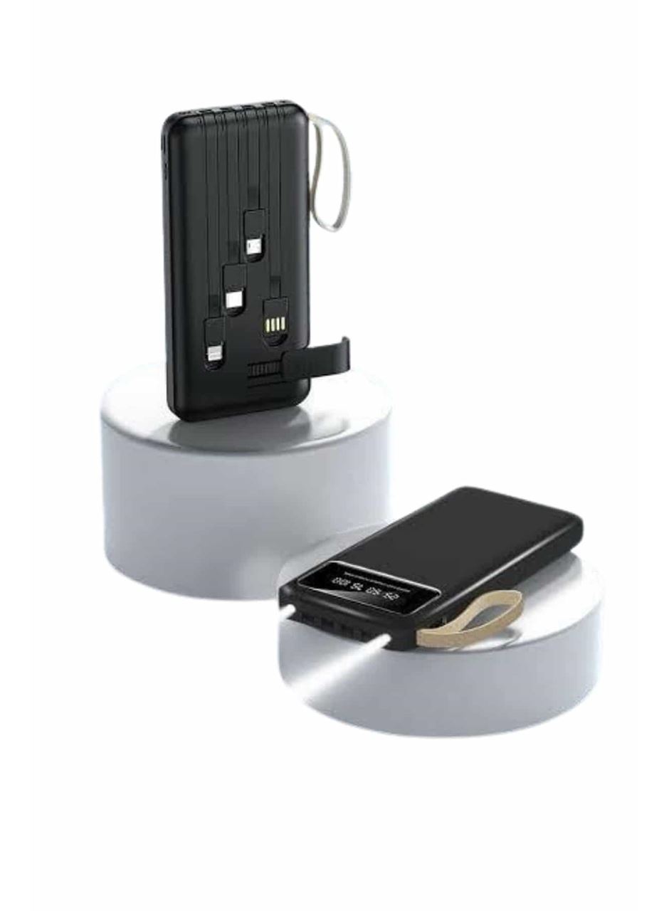 Hızlı Şarj Özellikli 20.000 Mah Dijital Göstergeli USB Girişli Android ve İOS Uyumlu Powerbank