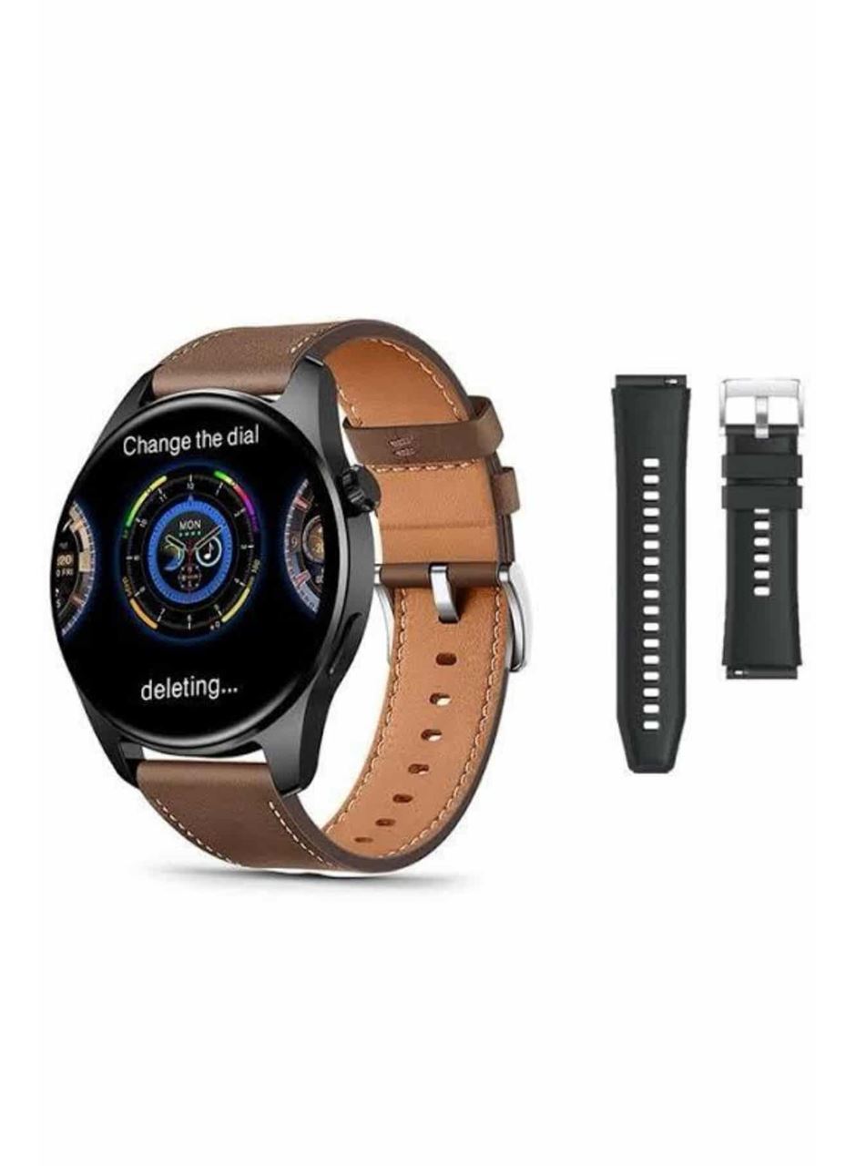 Akıllı Saat 1.5 Inç Amoled Ekran Çift Kordonlu GPS NFC Uyumlu