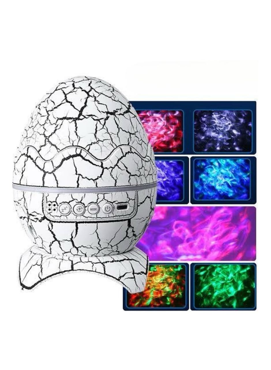 Yumurta Görünümlü Masa ve Gece Lambası Renk Değiştirebilen Projektör