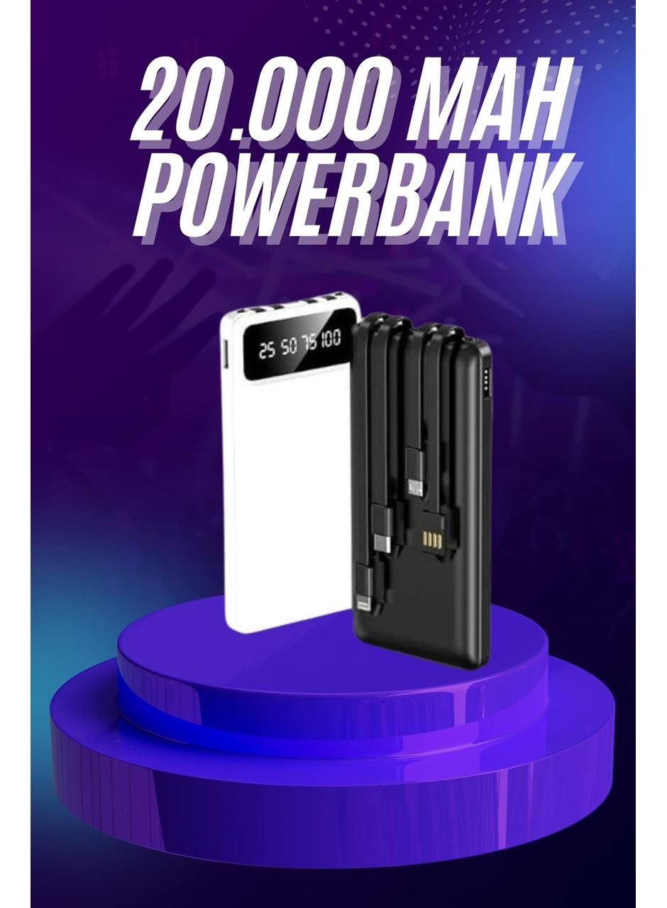 Powerbank 20.000 MAH Hızlı Şarj Özellikli Taşınabilir USB Girişli