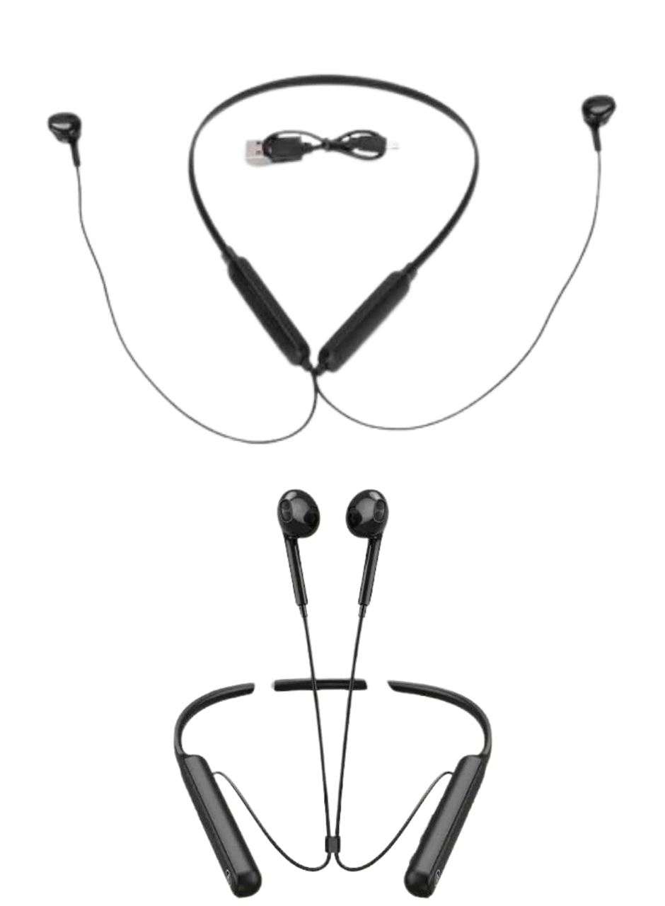 100 Saat Kablolu Boyun Askılı Dijital Göstergeli Bluetooth Kulaklığı