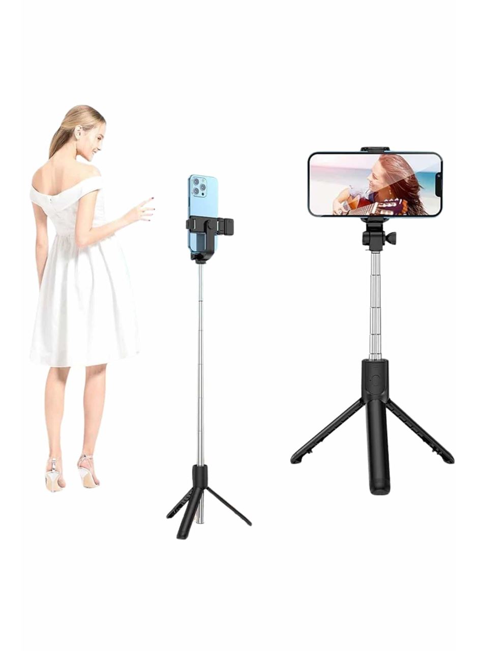 Selfie Çubuğu Tripod Bluetooth Kumandalı Selfie Çubuğu Telefon Tutucu