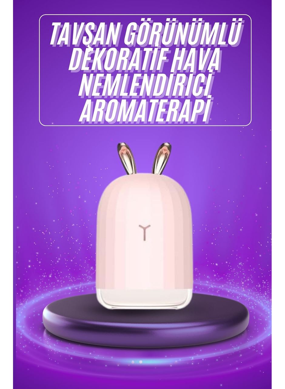 Aromaterapi Hava Nemlendirici Dekoratif USB Şarjlı Tavşan Nemlendirici