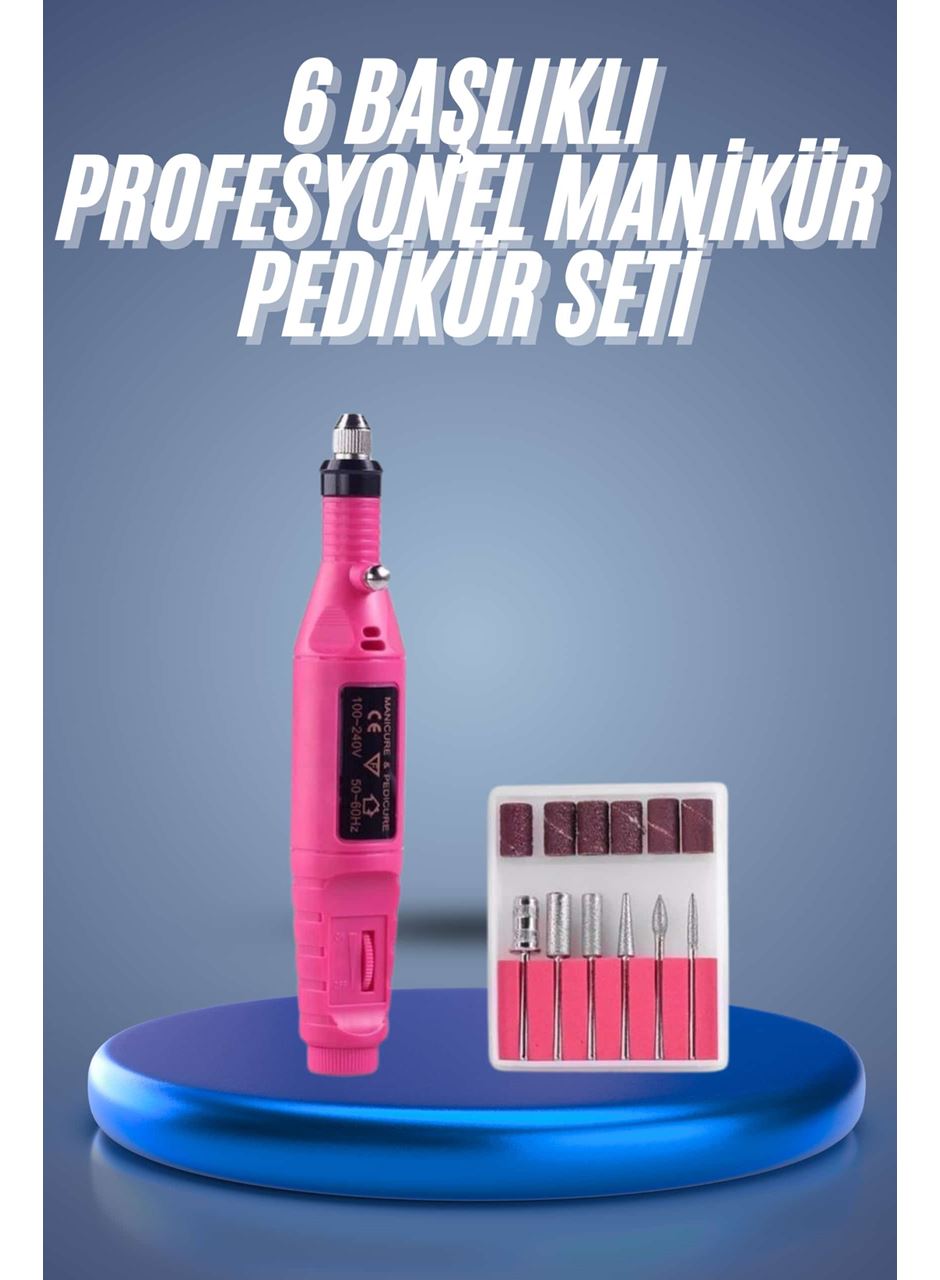 Profesyonel Manikür Pedikür Seti Törpü Makinesi Protez Tırnak Çıkarma