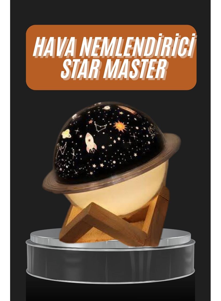 Aromaterapi Hava Nemlendirici Gece Lambası Uzay Model Satürn Oda Kokusu