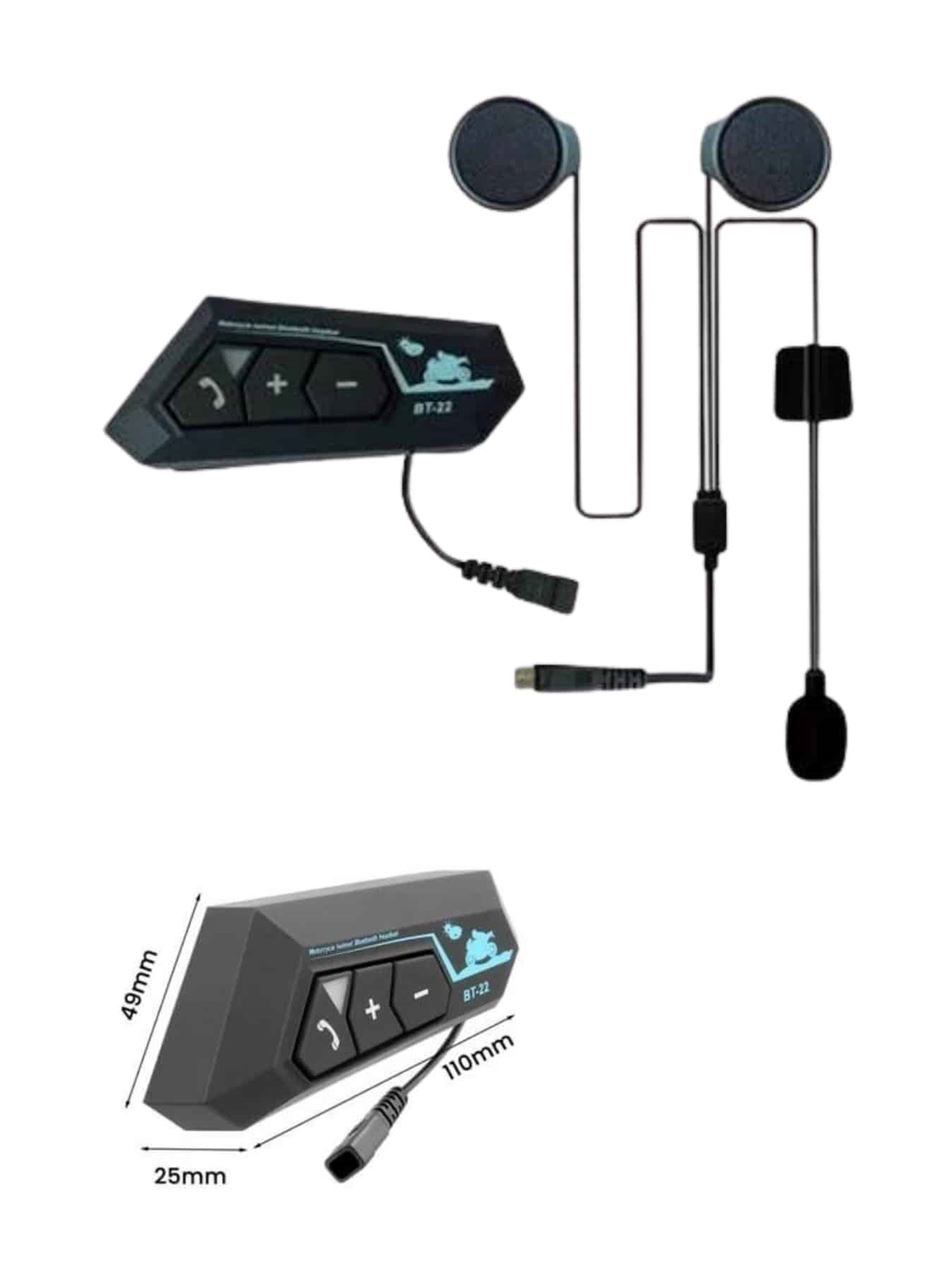 Bluetooth Kask Kulaklığı Intercom 5.0 Bluetooth Android ve İOS Uyumlu