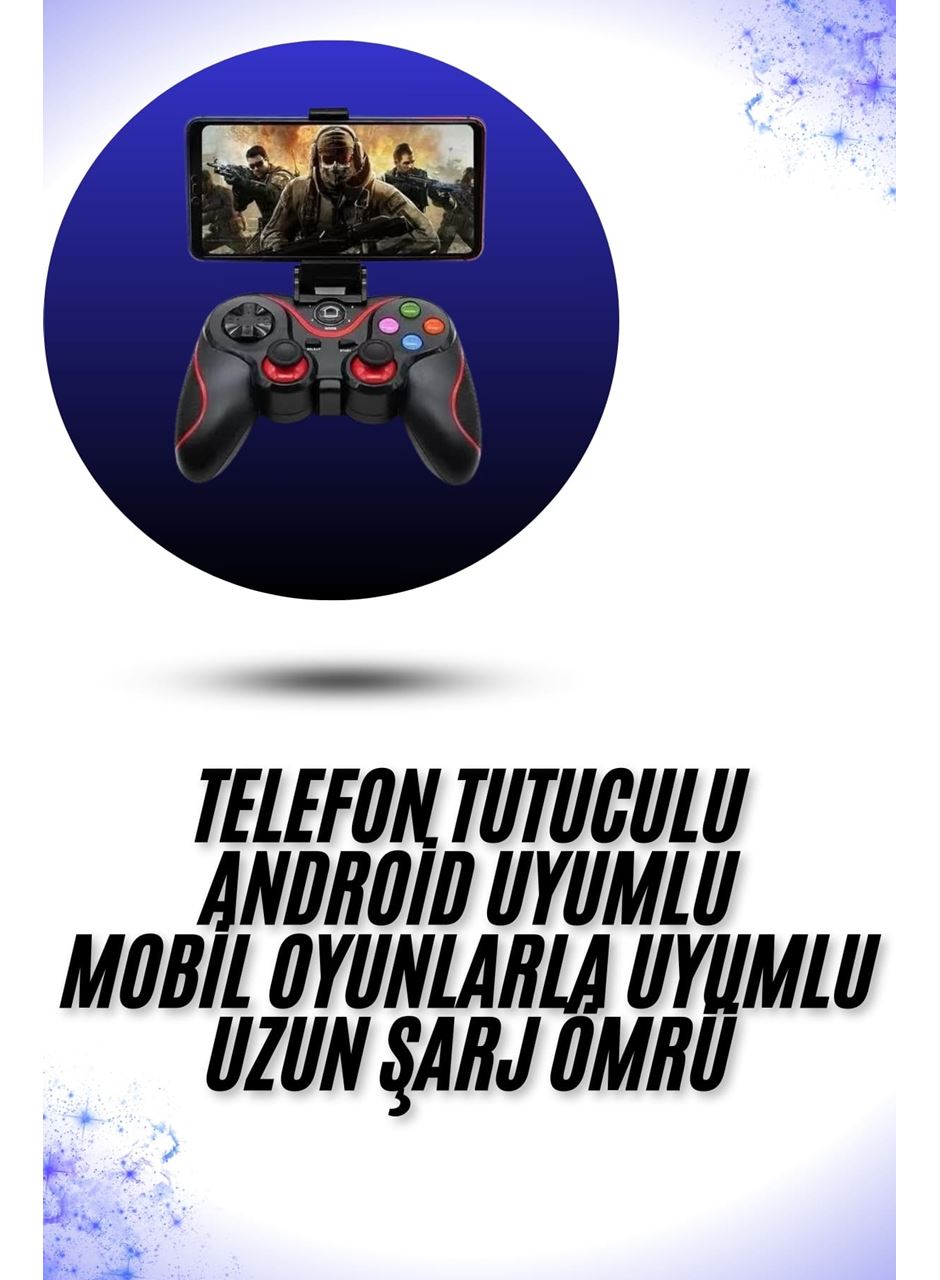 Yeni Nesil X3 Gamepad Android Uyumlu Telefon Tutucu Özellikli Joystick