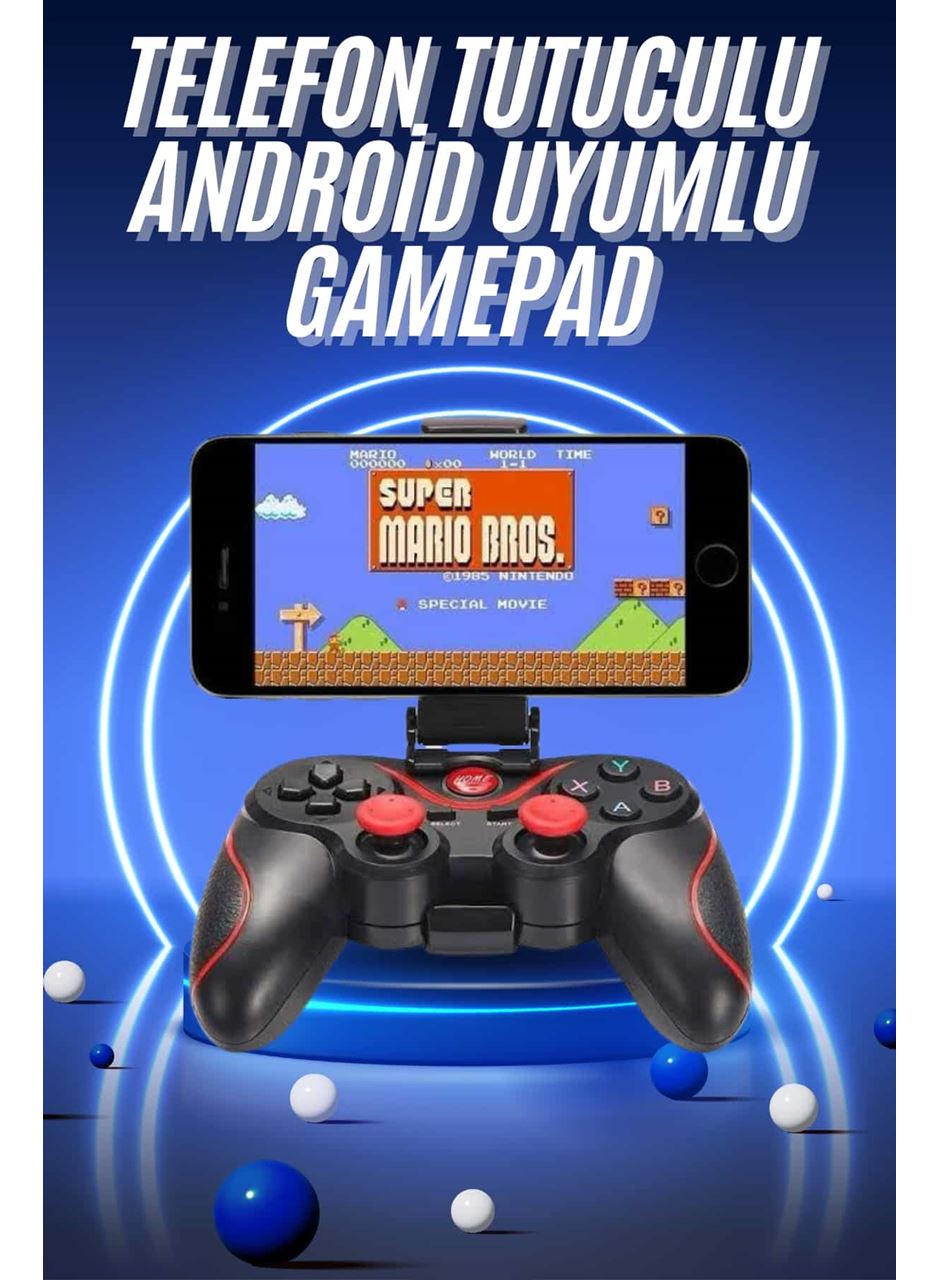 Joystik Gamepad Bluetooth Telefon Tutucu Oyun Kolu Telefon Android Uyumlu