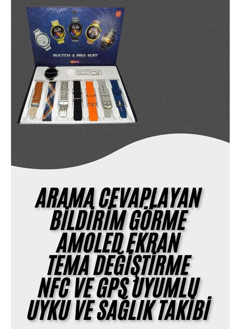 Akıllı Saat Çoklu Kordon Seçenekli Dokunmatik Ekran Nabız Sensörlü