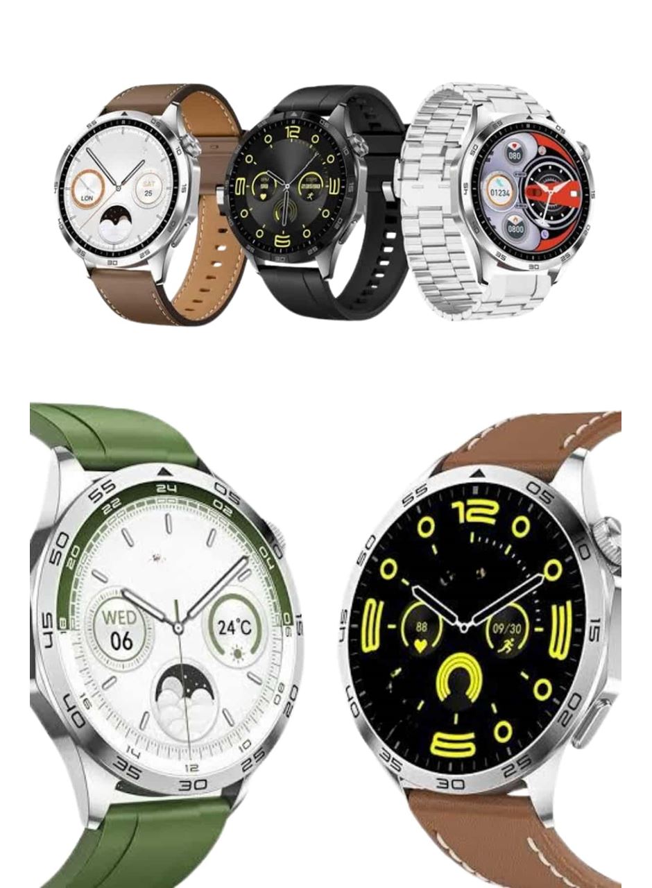 Amoled Ekran 3 Kordonlu Akıllı Saat 5.0 Bluetooth Bağlantılı Android ve İOS Uyumlu