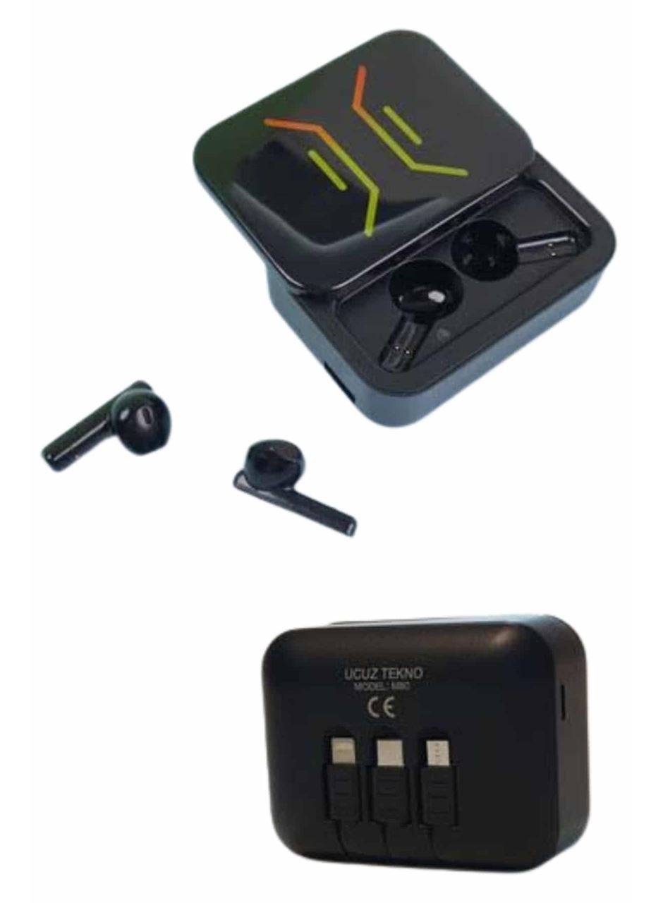 Powerbank Bluetooth Kulaklık Oyuncu Kulaklığı Yüksek Ses Kaliteli