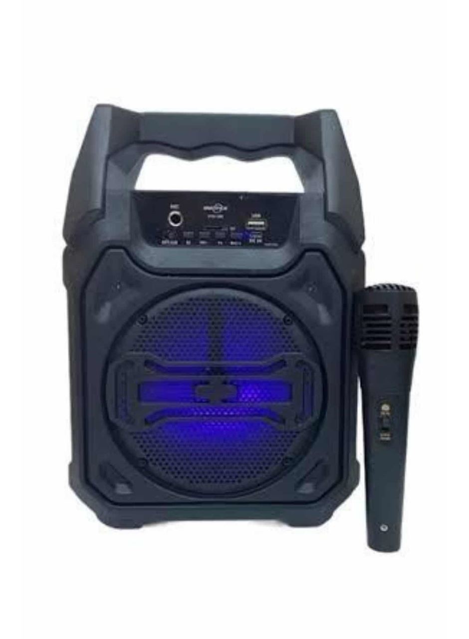 Bluetooth Hoparlör Led Işıklı Taşınabilir Kablosuz Speaker Uzun Pil Ömrü