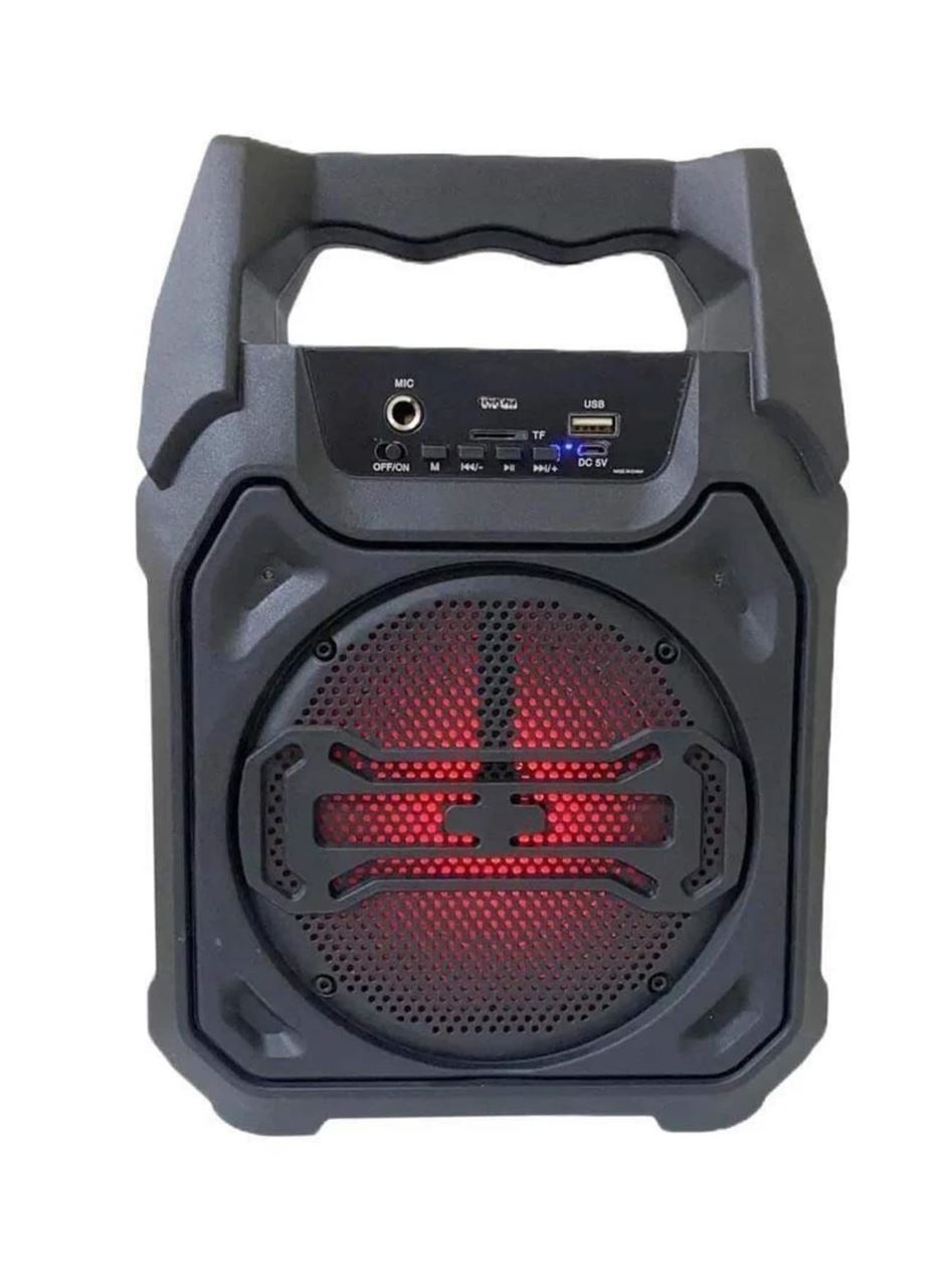 Bluetooth Hoparlör Led Işıklı Taşınabilir Kablosuz Speaker Uzun Pil Ömrü