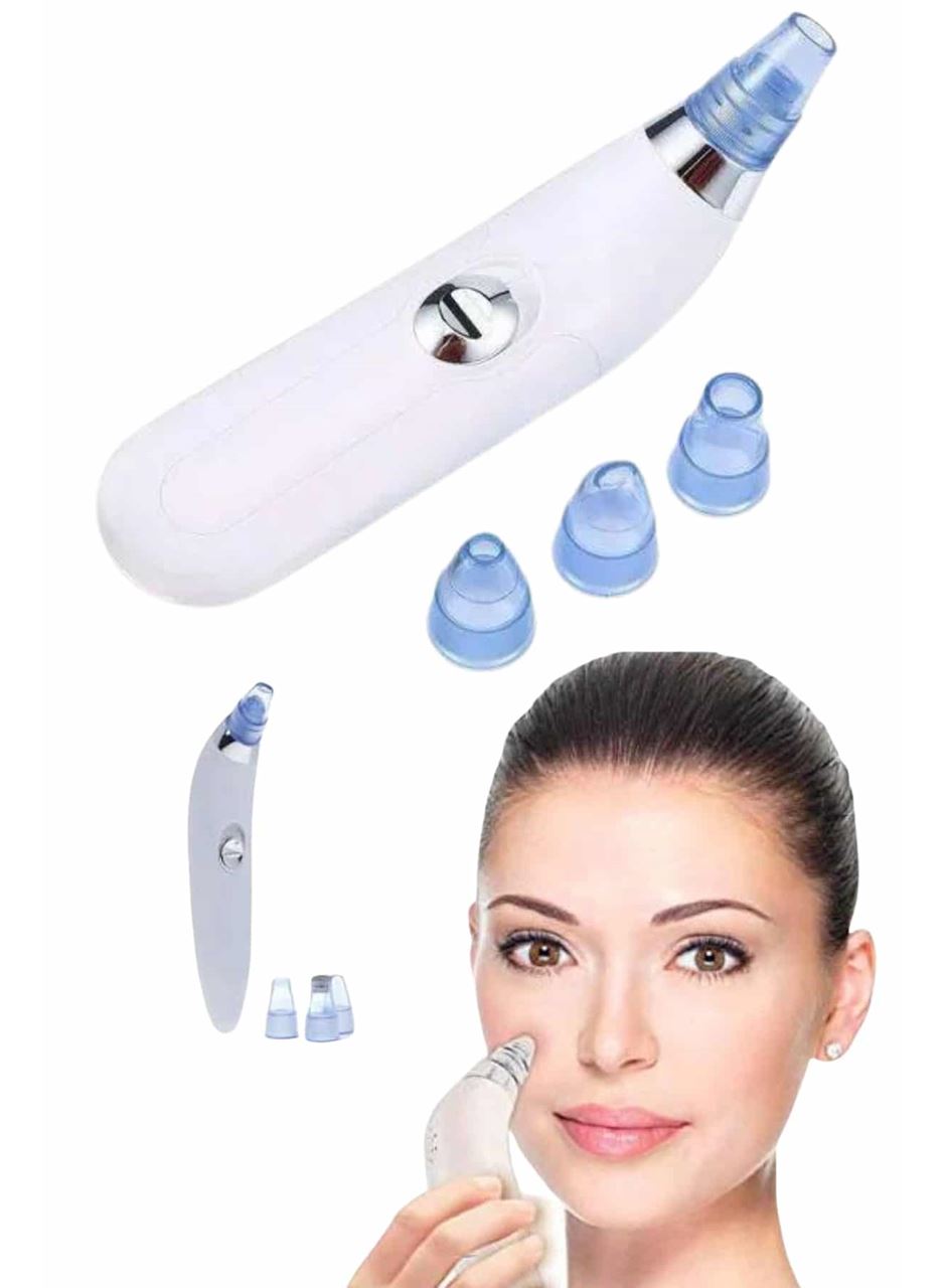 Yeni Nesil Vakumlu Pilli Siyah Nokta ve Yüz Temizleme Cihazı 4 Başlıklı - Lisinya