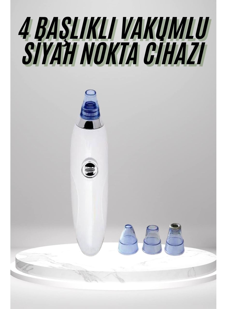 4 Başlıklı Pilli Vakumlu Siyah Nokta Temizleyici Akne Ve Sivilce Önleyici - Lisinya