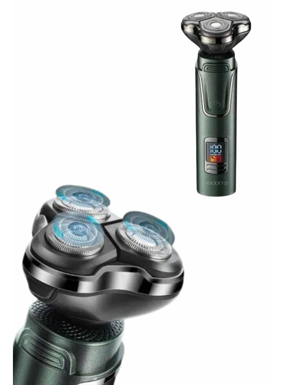 Dijital Göstergeli 3 Başlıklı Tıraş Makinesi Islak Kuru Lazer Öncesi Günlük