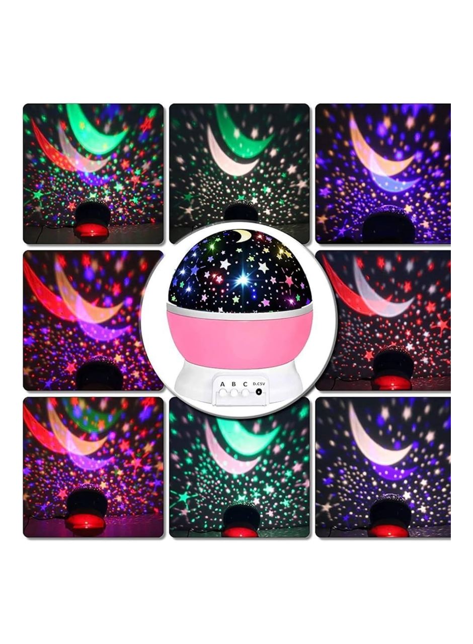 Yıldız Görünümlü Gece Lambası Renkli Masa Lambası Gökyüzü Projeksiyon