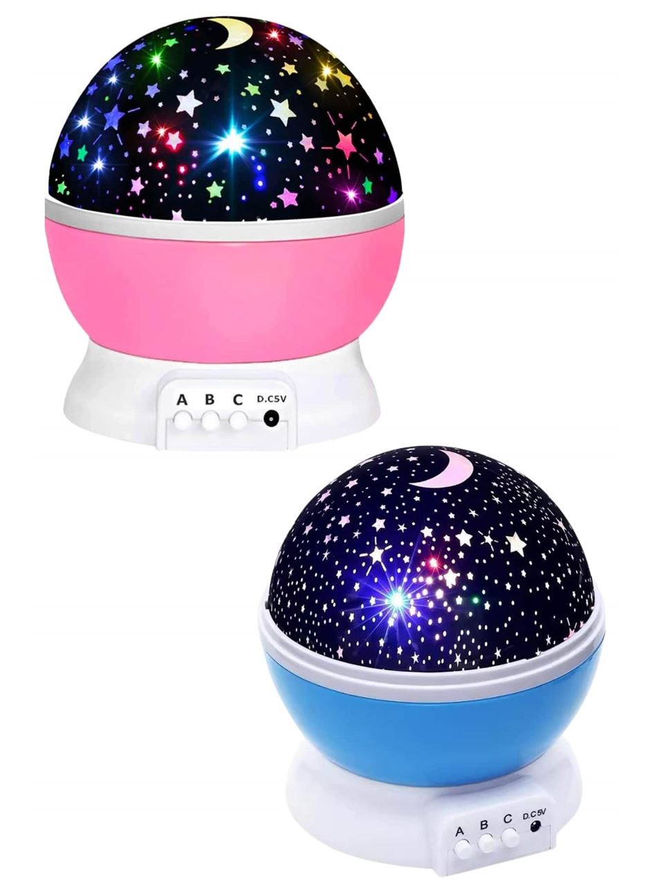Yıldız Görünümlü Gece Lambası Renkli Masa Lambası Gökyüzü Projeksiyon