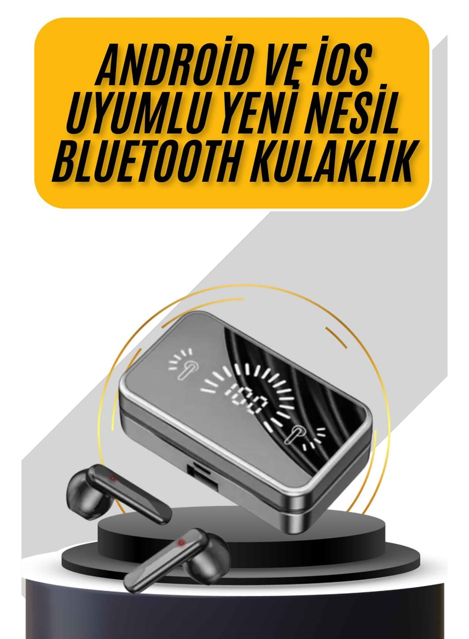 İos Android Uyumlu Bluetooth Kulaklık Kablosuz Kulaklık Yüksek Basslı