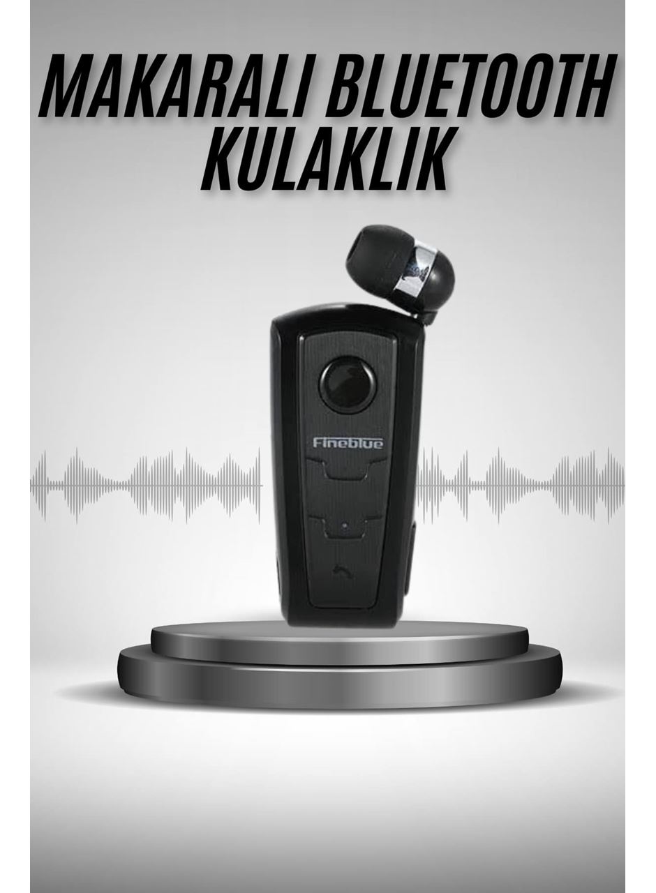 Makaralı Bluetooth Kulakiçi Yaka Kulaklığı Kablosuz Kulaklık