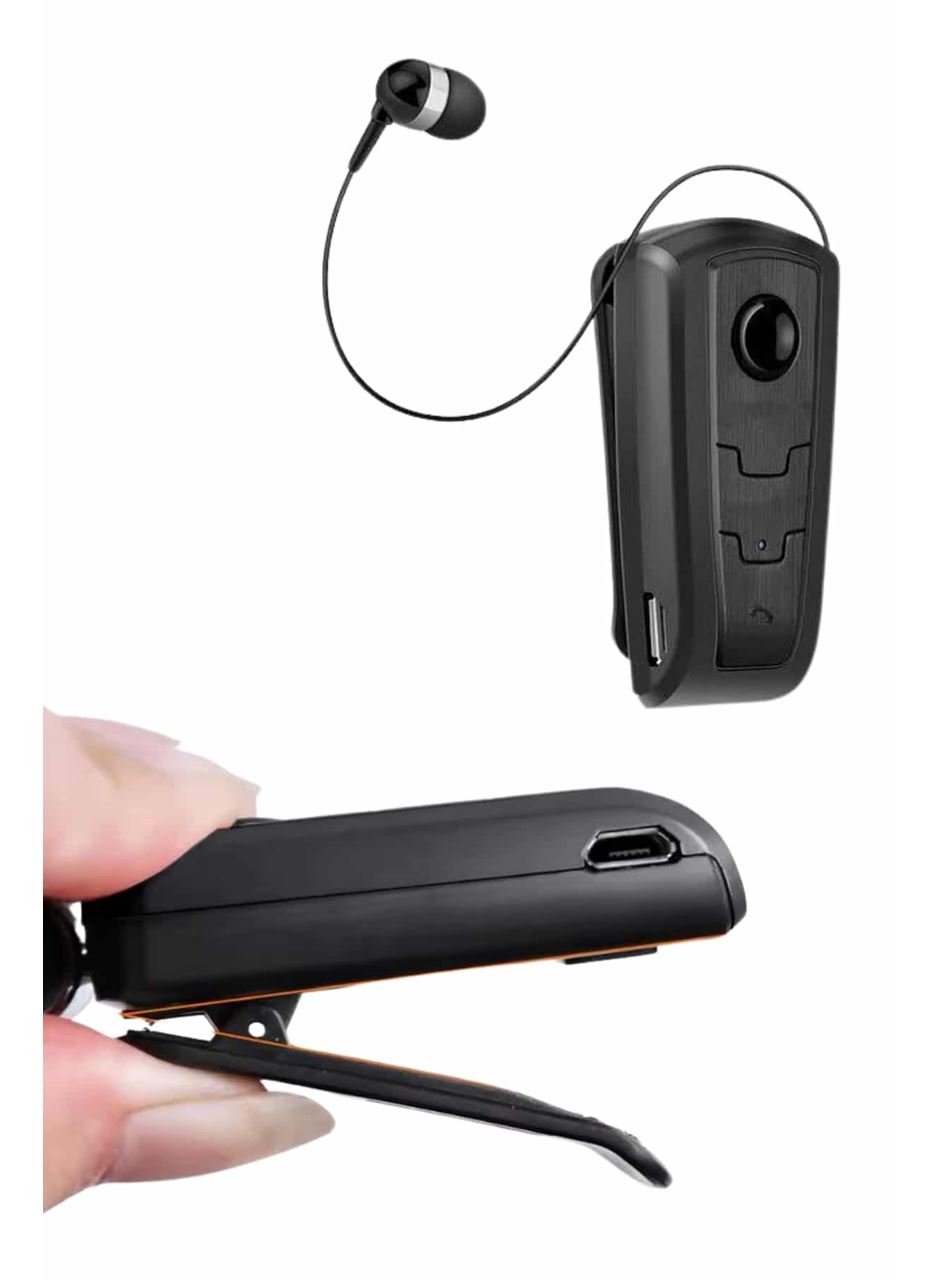 Makaralı Bluetooth Kulakiçi Yaka Kulaklığı Kablosuz Kulaklık