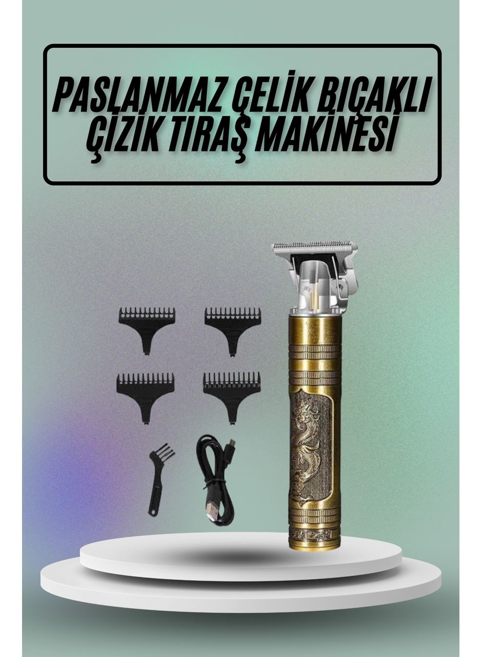 Saç Sakal Vücut Tıraş Makinesi Çizik Atma Makinesi Paslanmaz Çelik
