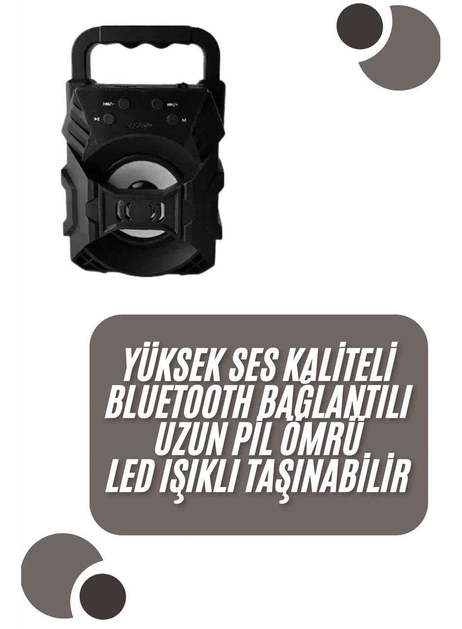 Kablosuz Bluetooth Hoparlör Ses Bombası RGB Işıklı Taşınabilir Yüksek Ses Kaliteli