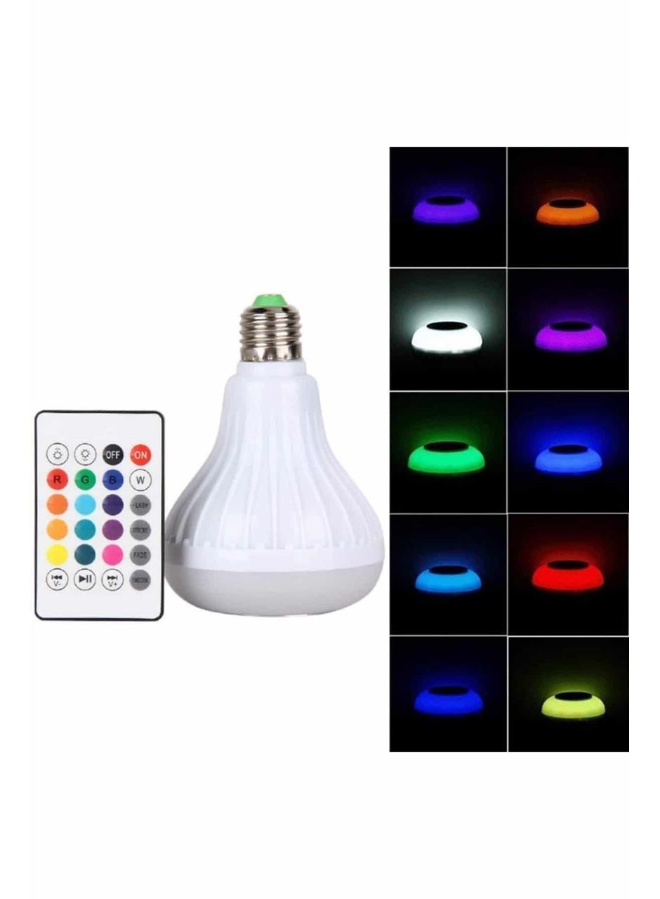 Kumandalı RGB Led Işık Bluetooth Hoparlör Ses Lambası Renkli Ampul
