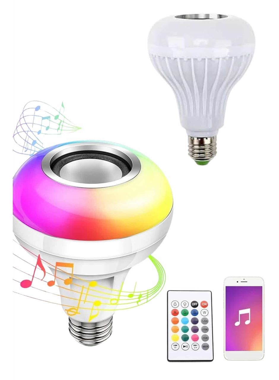 Bluetooth Hoparlör Akıllı Rgb Led Işık Renk Değiştirme Ses Bombası Ampül Görünümlü