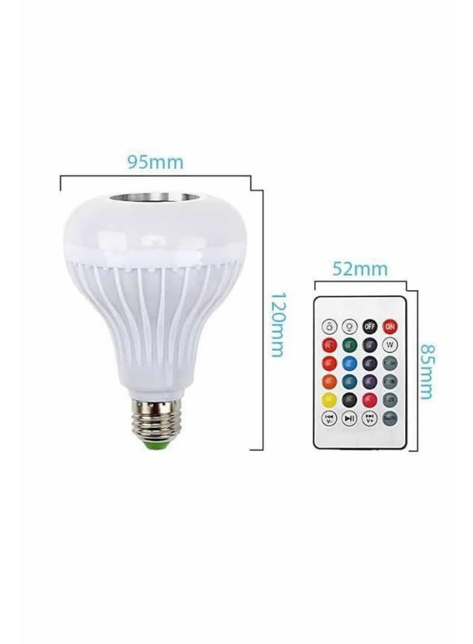 Bluetooth Hoparlör Akıllı Rgb Led Işık Renk Değiştirme Ses Bombası Ampül Görünümlü