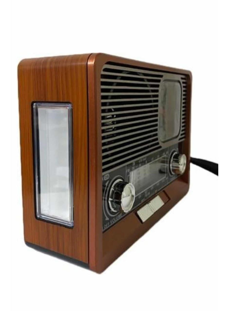 Nostaljik Vintage Radyo Taşınabilir Bluetooth Bağlantılı Hoparlör Radyo