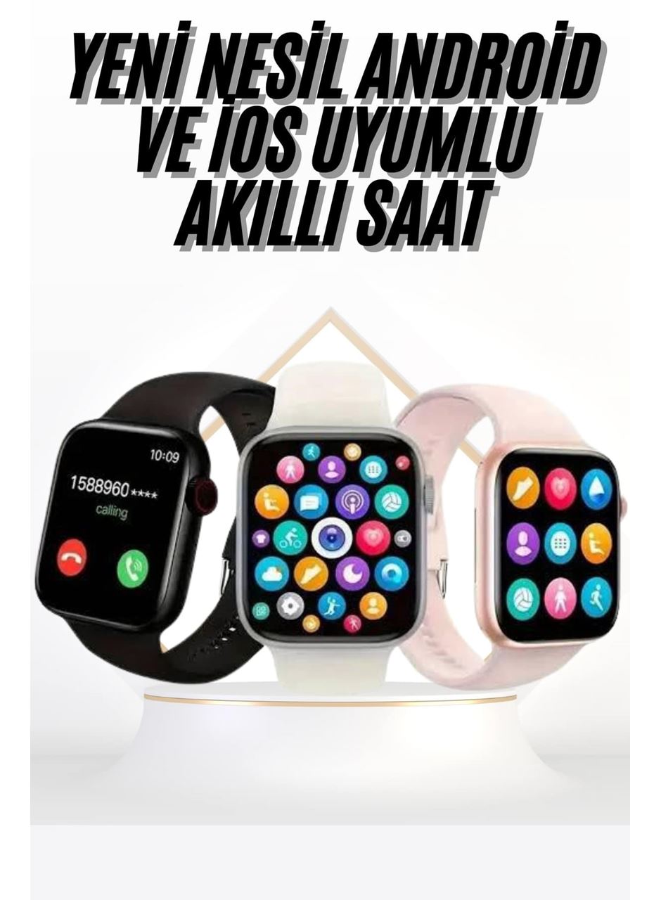 Akıllı Saat Uyku ve Sağlık Takibi Arama Cevaplama 44 MM Amoled Ekran