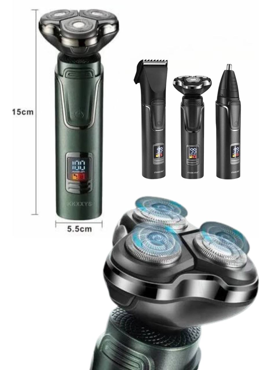 Yüksek Performanslı 3 Başlıklı Profesyonel Şarjlı Islak ve Kuru Kullanıma Uygun