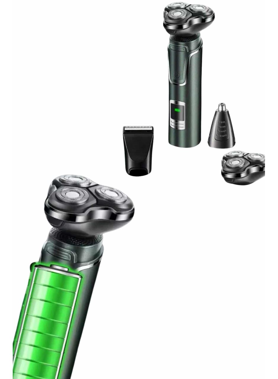 Tıraş Makinesi Profesyonel 3in1 Dijital Göstergeli 3 Başlıklı Erkek Bakım