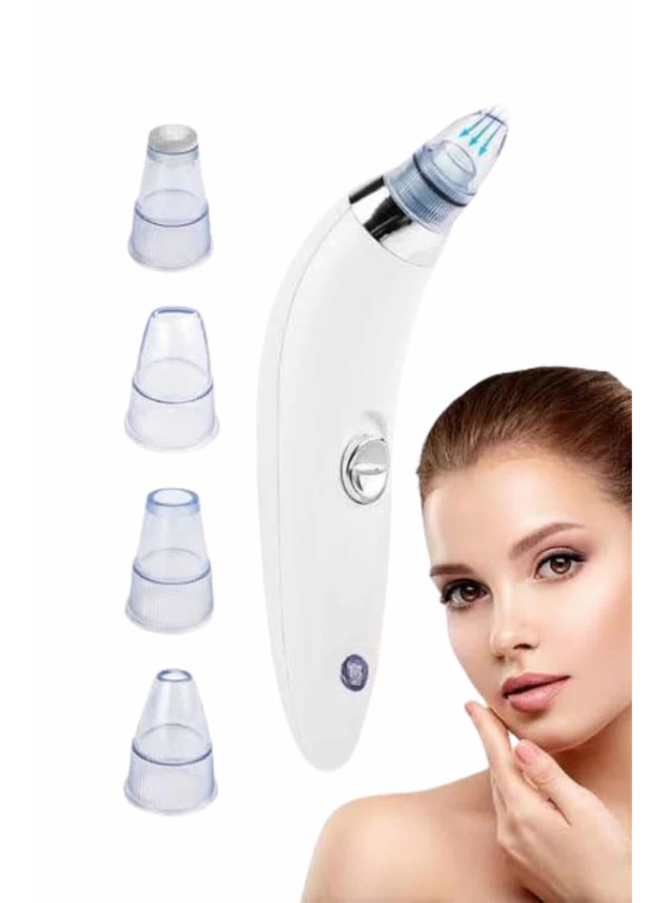 Yeni Nesil Vakumlu Pilli Siyah Nokta ve Yüz Temizleme Cihazı 4 Başlıklı - Lisinya