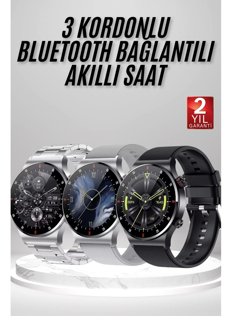 Akıllı Saat Amoled Ekran Bluetooth Bağlantılı Sesli Görüşme Nabız Ölçer