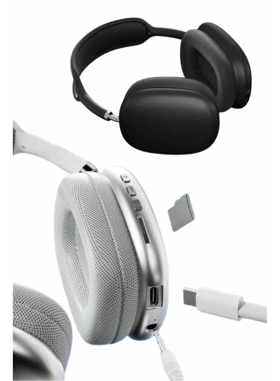 2025 Model Kulak Üstü Kablosuz Bluetooth Kulaklık Gürültü Azalta Uzun Pil