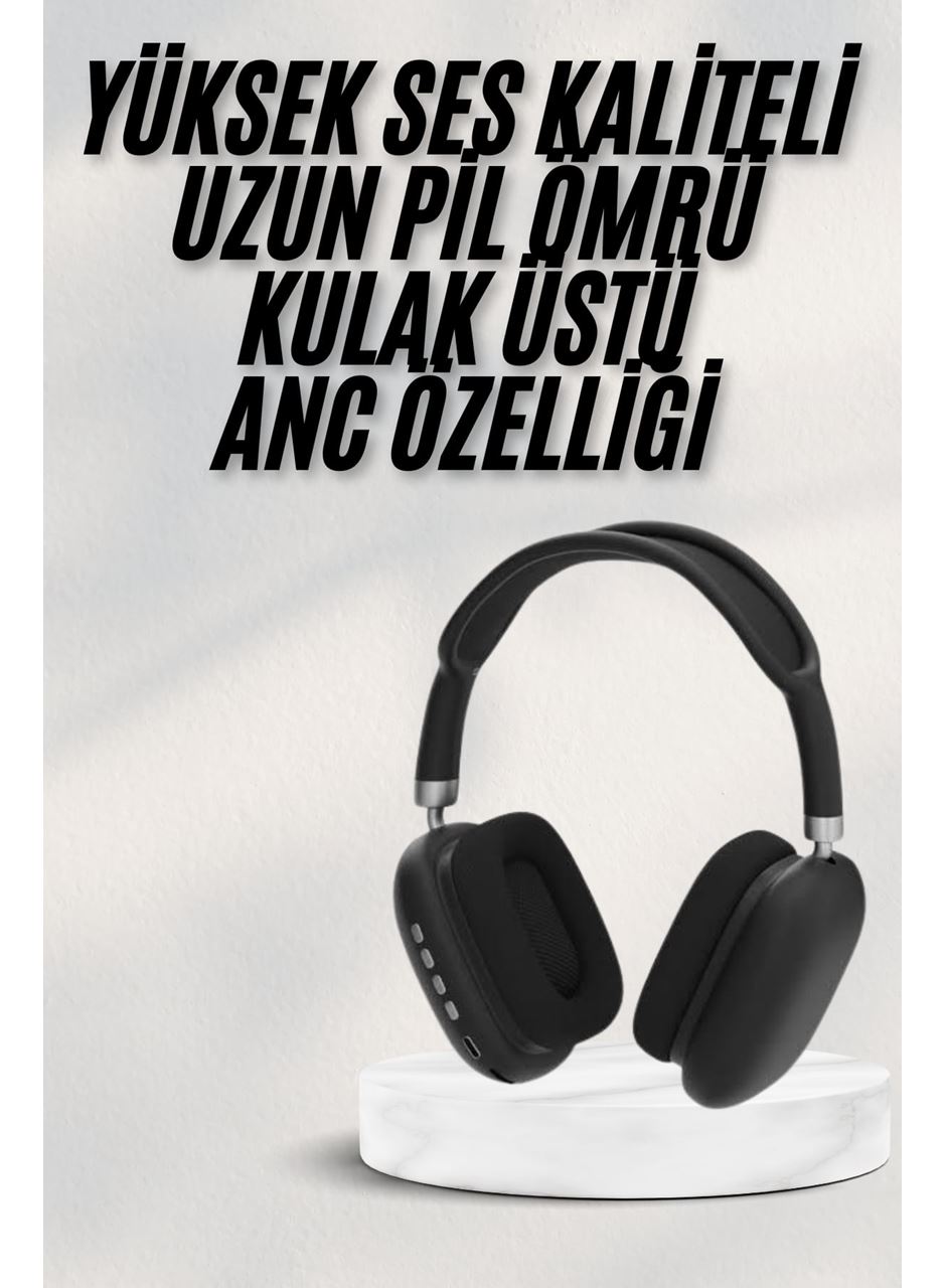 Yeni Nesil Bluetooth Kulaklık Kulak Üstü ANC Özelliği Yüksek Ses Kaliteli