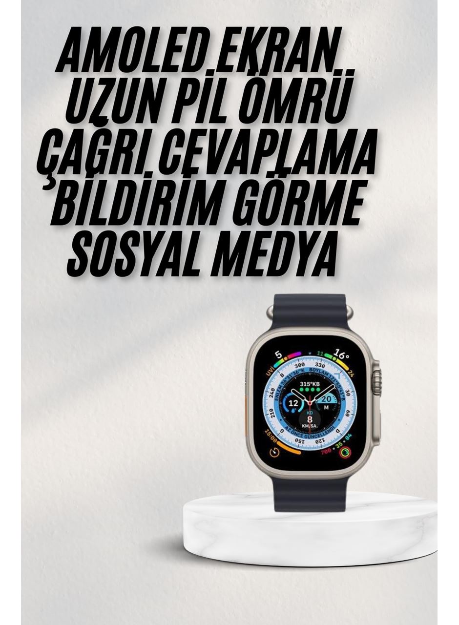 2025 Yeni Model Akıllı Saat Android ve İOS Uyumlu Çağrı Cevaplama