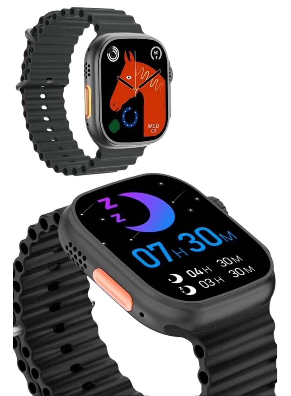 Ultra Akıllı Saat 49 Mm Çift Kordonlu Arama Cevaplama Bluetooth Bağlantılı